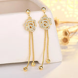 925 Silver Crystal Round Stud Earrings Zircon Stone Vintage Wedding Jewelry
