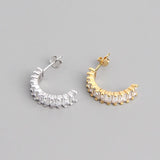 925 Sterling Silver Minority Earrings Cubic Zircon Ring Silver Earrings