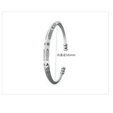 925 Sterling Silver Sweet Bangle Circle Bracelet for Women