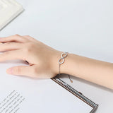 925 Silver Sweet Bracelet Infinity & Zircon Jewelry