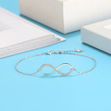 925 Silver Sweet Bracelet Infinity & Zircon Jewelry