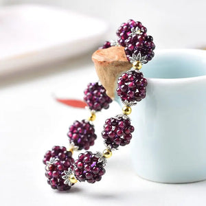 925 Silver Sweet Garnet Spring Bracelet for Women