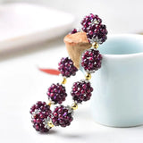 925 Silver Sweet Garnet Spring Bracelet for Women