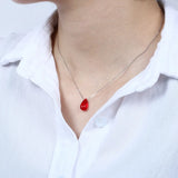 925 Sterling Silver Sweet Candy Pendant Necklace for Women