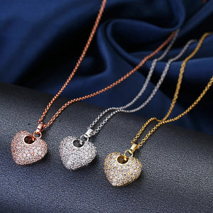 925 Silver Sweet Heart Pendant Necklace for Women