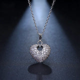 925 Silver Sweet Heart Pendant Necklace for Women