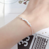 925 Silver Fidget Bead Bracelet Swivel Anti Stress Anxiety Scrub