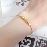 925 Silver Fidget Bead Bracelet Swivel Anti Stress Anxiety Scrub