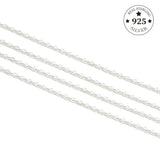 925 Sterling Silver Findings 50cm Open Link Chain Tail Extender Chain