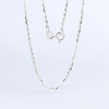 925 Sterling Silver Cable Chain Necklace 0.8mm White/Yellow/Rose
