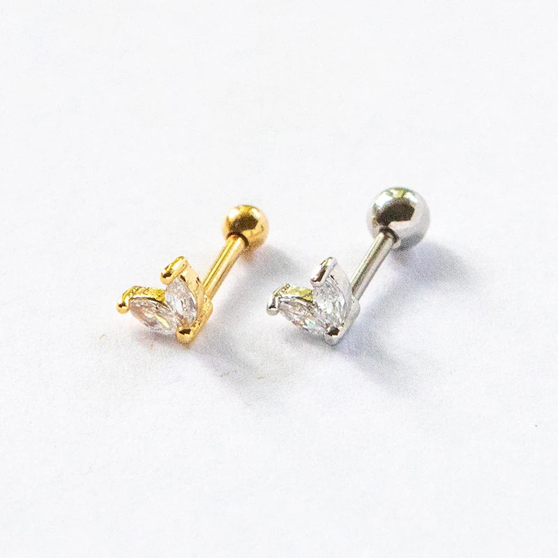925 Silver Moon Stud Earring For Woman Wedding Anniversary
