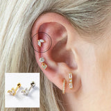 925 Silver Moon Stud Earring For Woman Wedding Anniversary