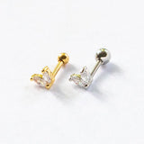 925 Silver Moon Stud Earring For Woman Wedding Anniversary