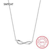 925 Silver Infinity Love Pendant Necklace for Women