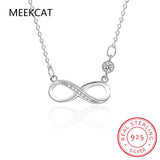 925 Sterling Silver Infinity Love Pendant Necklace for Women