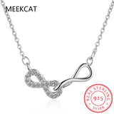 925 Sterling Silver Infinity Love Pendant Necklace for Women