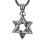 925 Silver Hexagon Necklace Pendant Real Star Chain Pendant