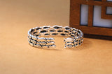 925 Silver Fish Bracelet Adjustable Bangle Women Jewelry