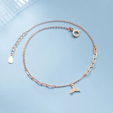 925 Silver Fishtail Anklet Leg Bracelet Chain Summer Accessories