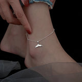 925 Silver Fishtail Anklet Women's Summer Foot Chain Accessories