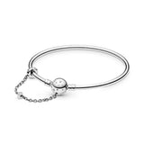 925 Silver True Bangle Fits Women Pandora Bracelet DIY Jewelry Gift