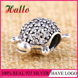 925 Silver Turtle Charms DIY Jewelry Stone Bead Charms