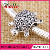 925 Silver Turtle Charms DIY Jewelry Stone Bead Charms