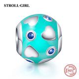 Sterling Silver Cat Moon Star Heart Charms Beads for Bracelet