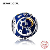 Sterling Silver Cat Moon Star Heart Charms Beads for Bracelet