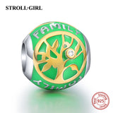 Sterling Silver Cat Moon Star Heart Charms Beads for Bracelet