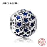 Sterling Silver Cat Moon Star Heart Charms Beads for Bracelet