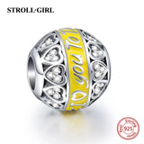 Sterling Silver Cat Moon Star Heart Charms Beads for Bracelet