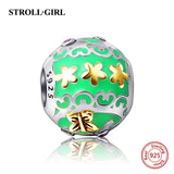 Sterling Silver Cat Moon Star Heart Charms Beads for Bracelet