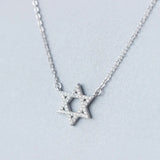 925 Silver Star of David Pendant Necklace Hypoallergenic Jewelry