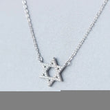 925 Silver Star of David Pendant Necklace Hypoallergenic Jewelry