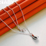 925 Silver Water Droplet Jewelry Set for Women