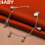 925 Silver Water Droplet Jewelry Set for Women