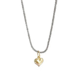 925 Sterling Silver Flash Chain Love Clavicle Necklace Female Summer Sweet Wind