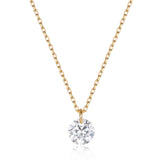 925 Silver CZ Stone Necklace for Women