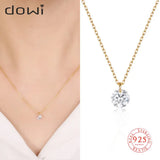 925 Silver CZ Stone Necklace for Women