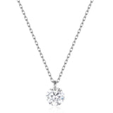 925 Silver CZ Stone Necklace for Women
