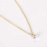 925 Silver CZ Stone Necklace for Women