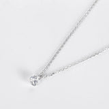 925 Silver CZ Stone Necklace for Women