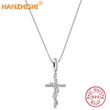 925 Silver Flower Butterfly Cross Pendant Necklace Anniversary Gift