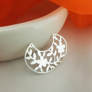 925 Sterling Silver Flower Charms Pendant