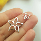 925 Sterling Silver Flower Charms Pendant for Jewelry Making