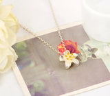 925 Sterling Silver Flower Necklaces & Pendants For Women Lady Gift