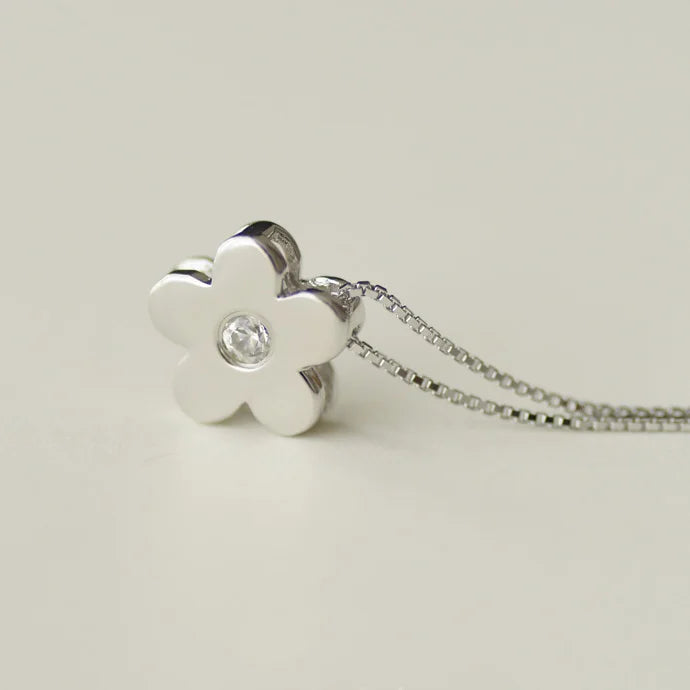 925 Silver Flower Women's Necklace