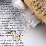 925 Silver Flower OT Clasp Lariat Necklace Freshwater Pearl Bead