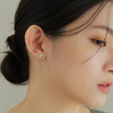 925 Silver Flower Stud Earrings Girls Party Jewelry